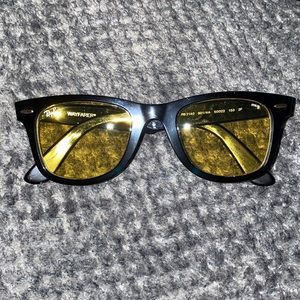 Rayban Wayfarer yellow lens shades RB 2140